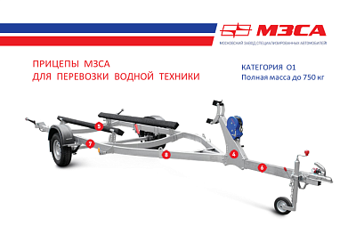 Лодочные прицепы МЗСА, каталог