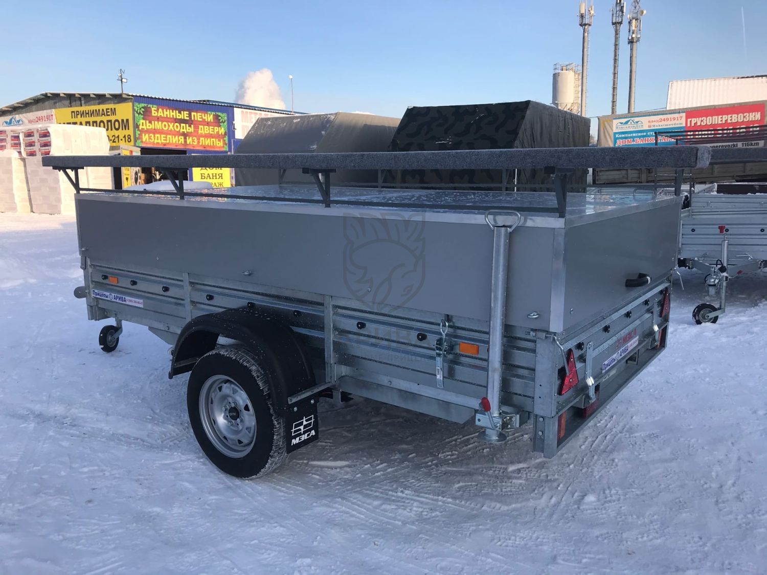 Прицеп с откидным стапелем МЗСА 817703.012