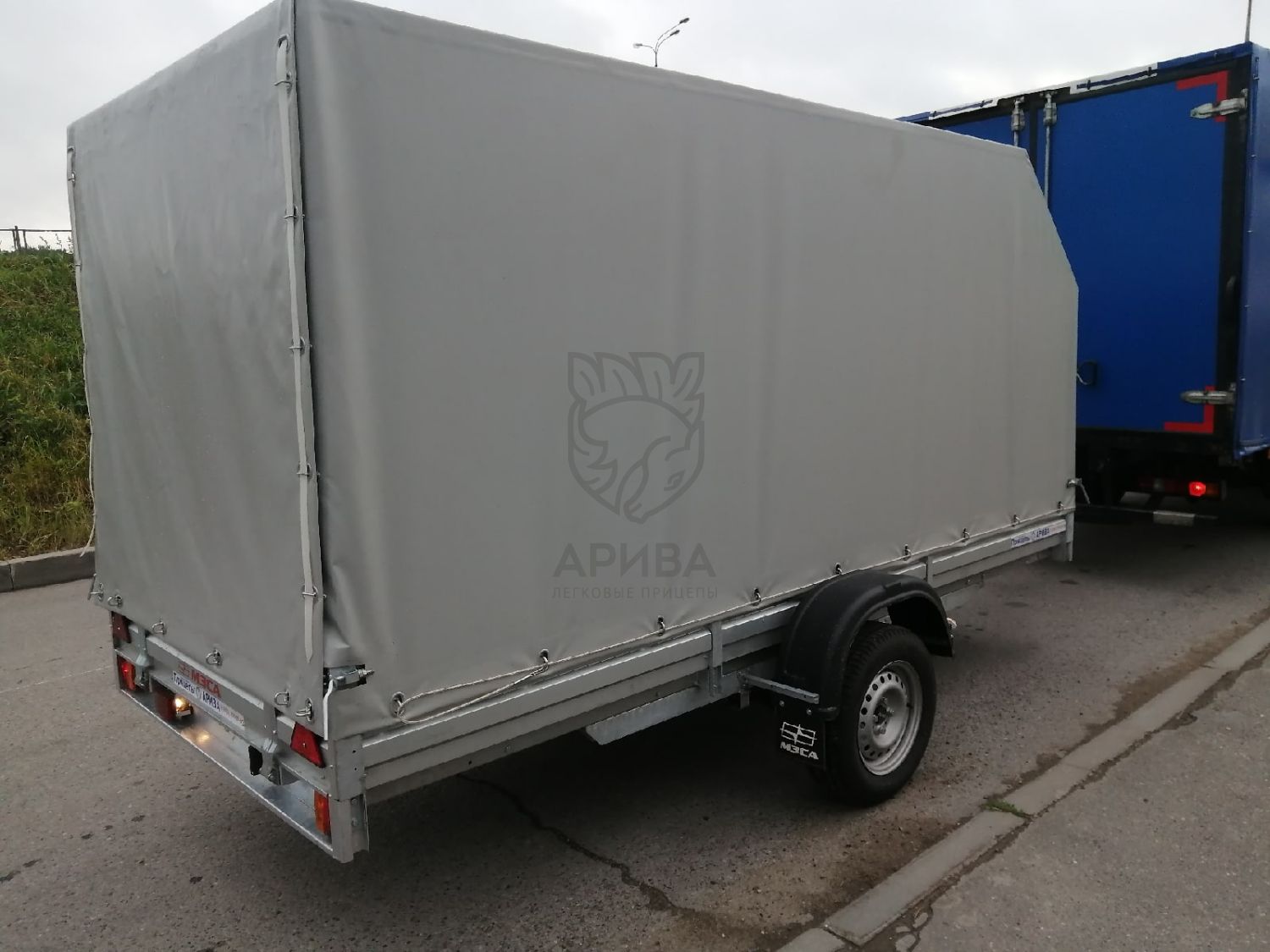 Прицеп для снегохода с ЕВРО тентом