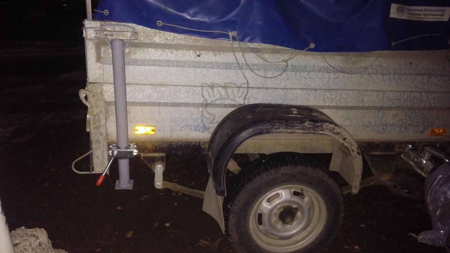 Установка опорных стоек