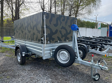 Тент камуфляж на прицеп для легкового автомобиля
