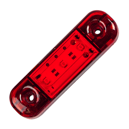 Фонарь габаритный прицепа ГФ22К LED красный, с проводом