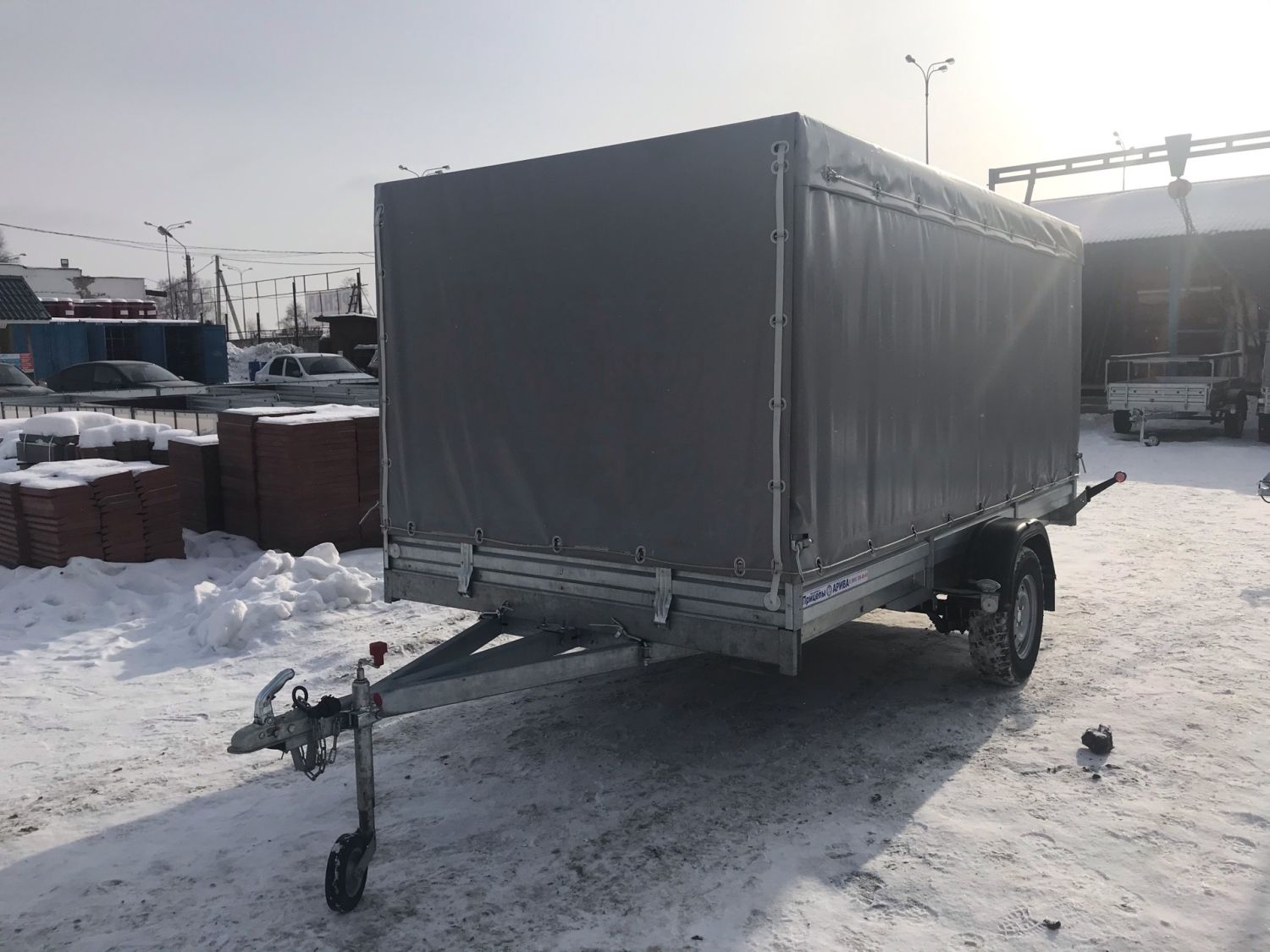 Прицеп МЗСА 817719.012 с ЕВРО тентом и верхней погрузкой