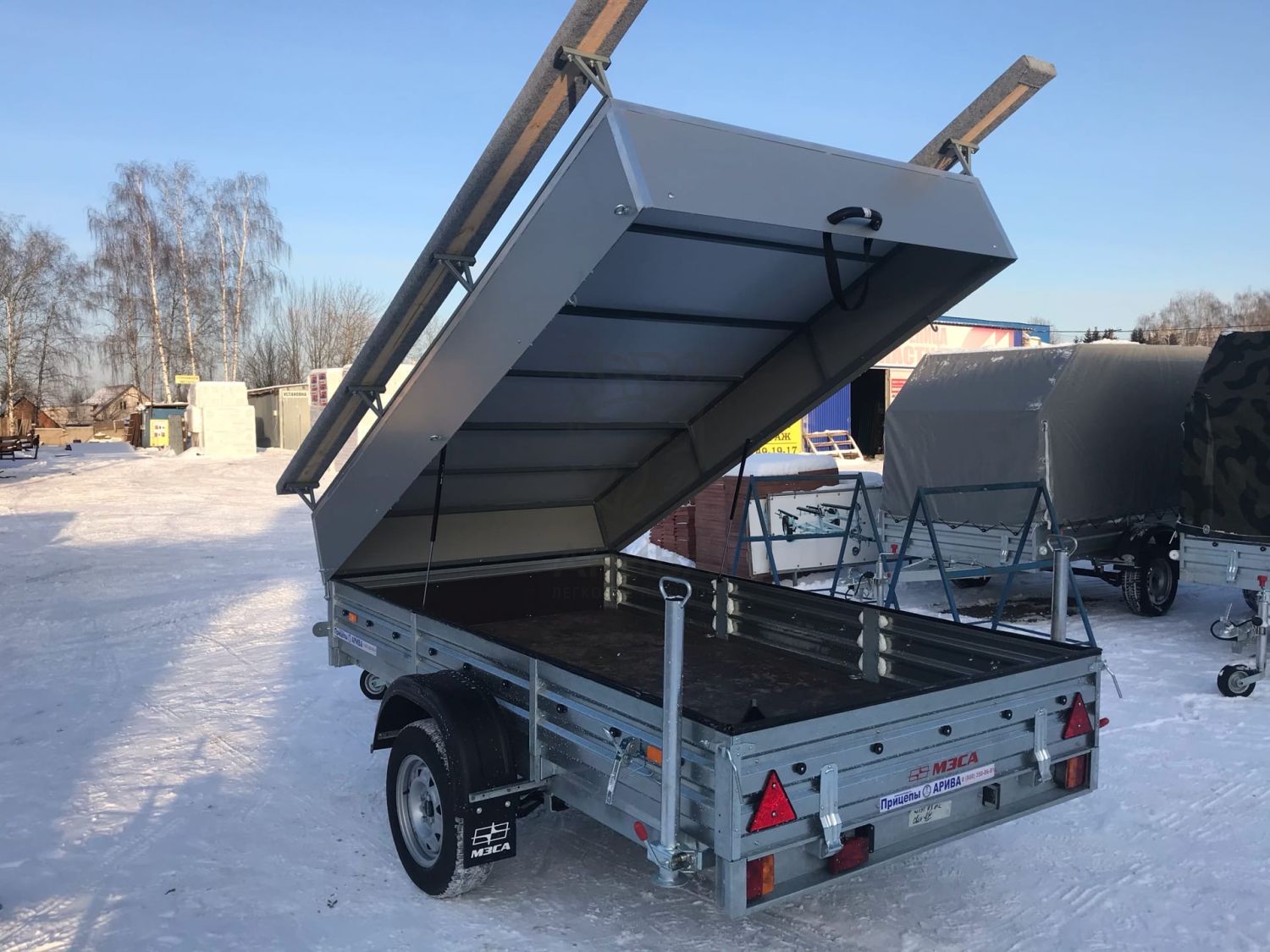 Прицеп с откидным стапелем МЗСА 817703.012