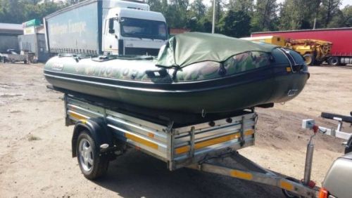 Прицеп для лодки ПВХ до 3,9м МЗСА 817701.012 со стапелем