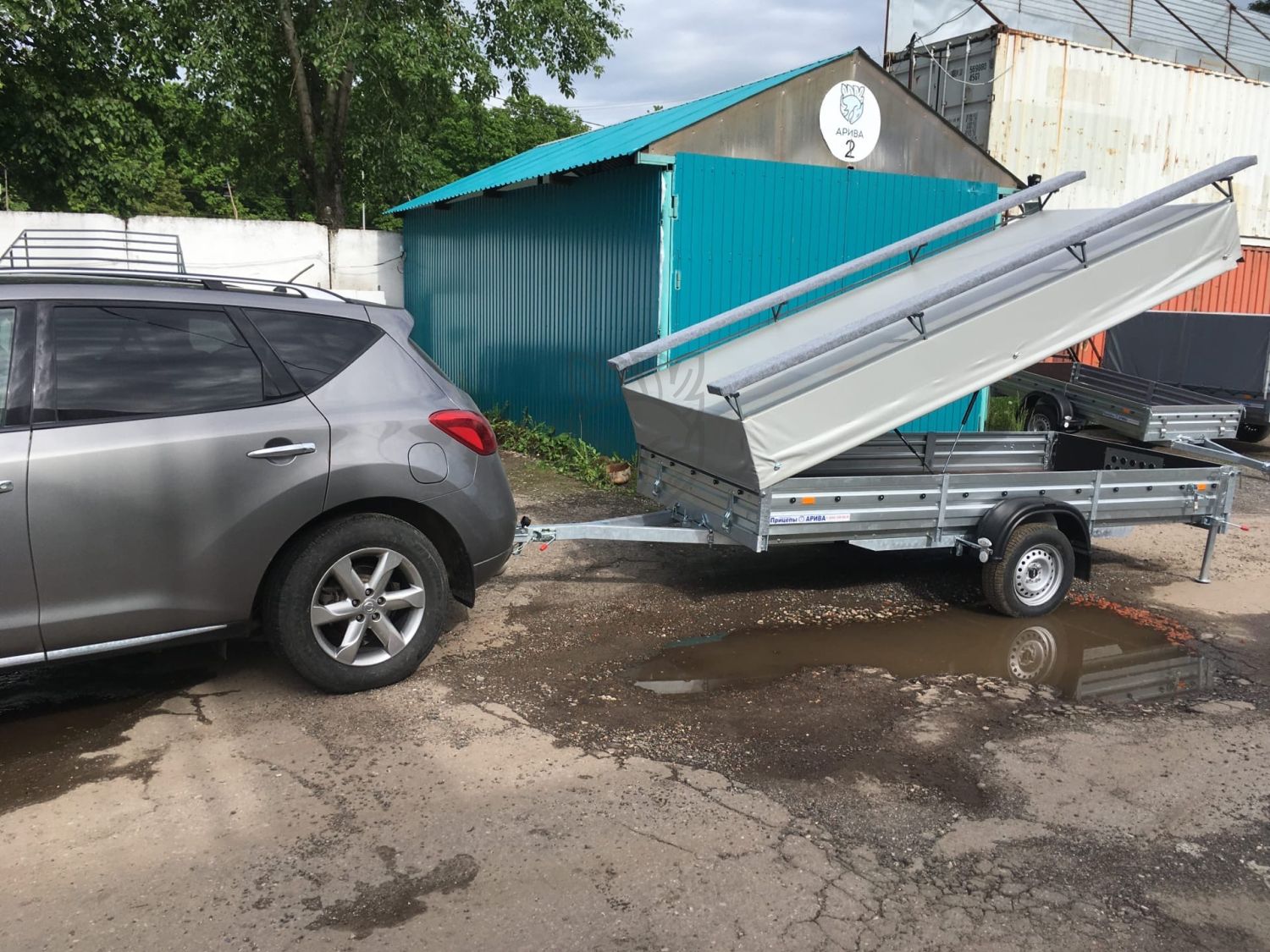 Стапель для лодки ПВХ откидной на прицеп МЗСА 817717.012