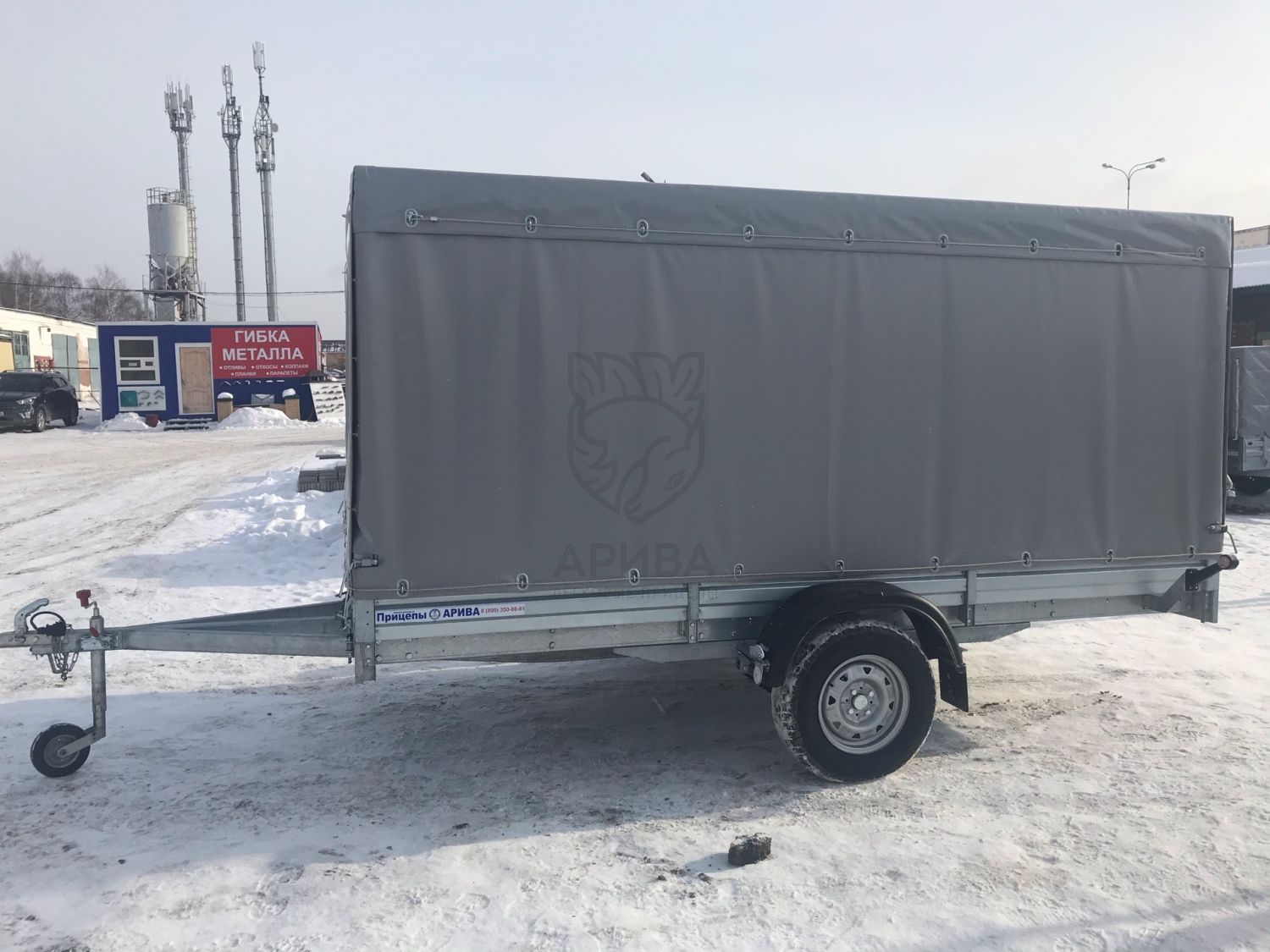 Прицеп МЗСА 817719.012 с ЕВРО тентом и верхней погрузкой