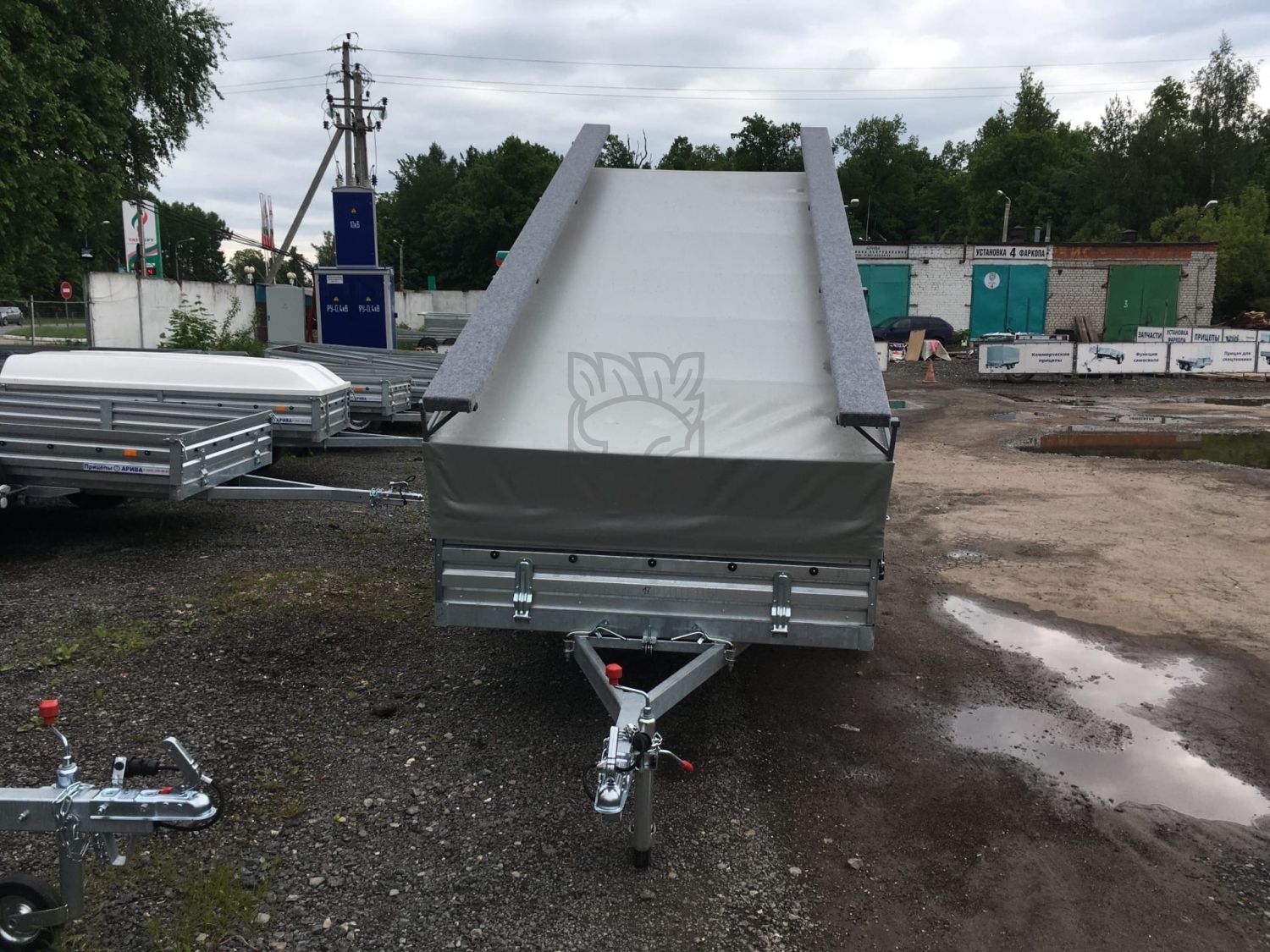 Стапель для лодки ПВХ откидной на прицеп МЗСА 817717.012