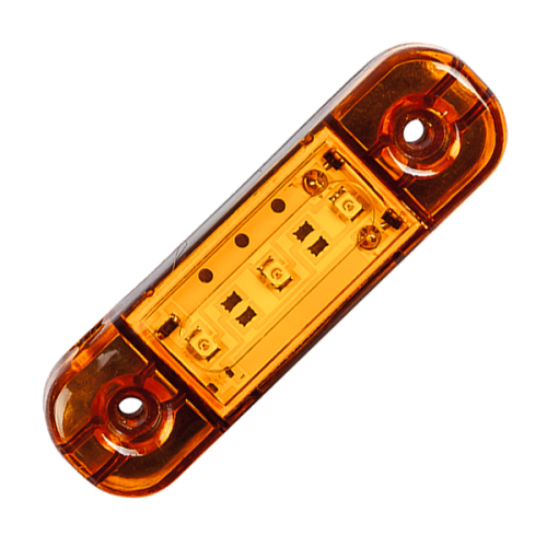 Фонарь габаритный прицепа ГФ22О LED оранжевый, с проводом