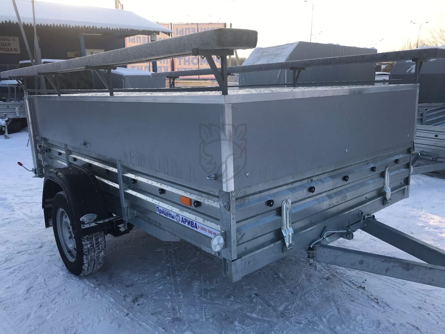 Прицеп с откидным стапелем МЗСА 817703.012