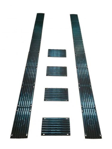 Пластиковое противоскользящее покрытие ПРЕМИУМ в прицеп направляющее для лыжи снегохода, к-т из 20шт 230х360мм