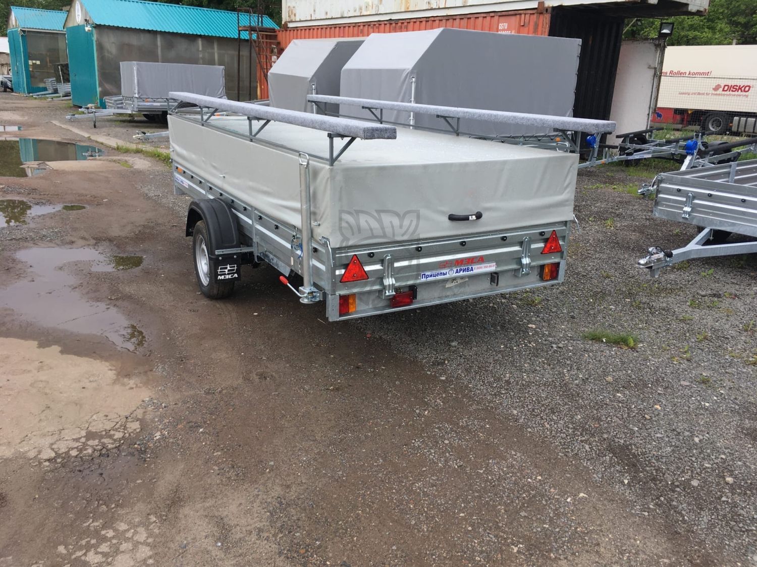 Стапель для лодки ПВХ откидной на прицеп МЗСА 817717.012