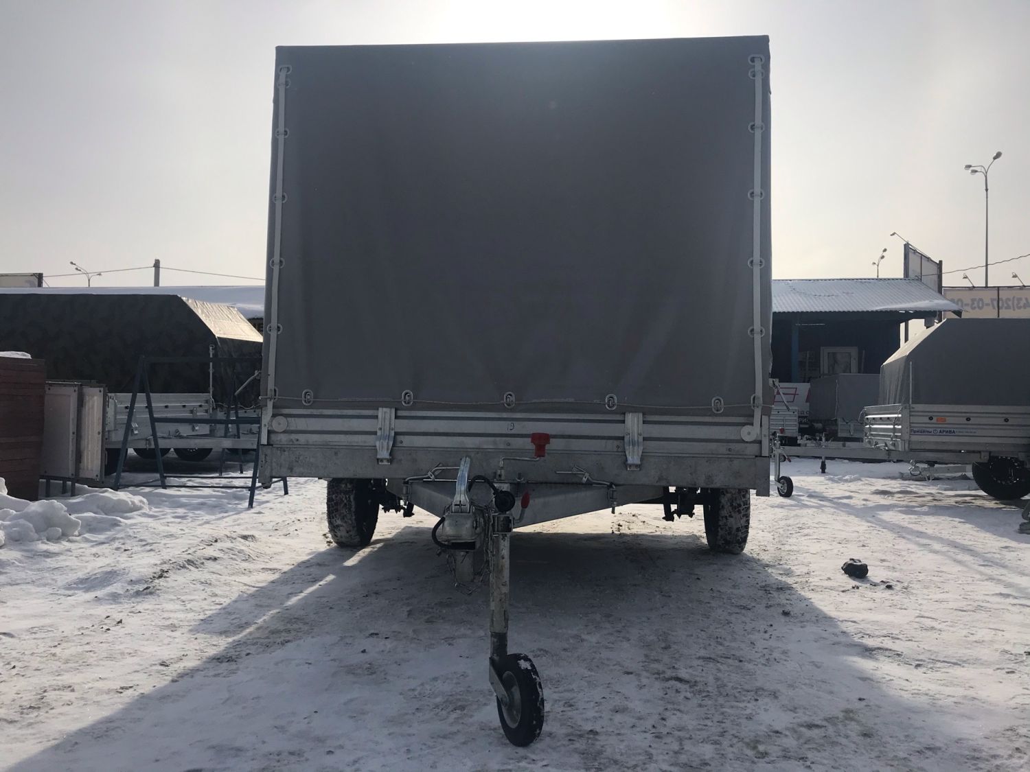 Прицеп МЗСА 817719.012 с ЕВРО тентом и верхней погрузкой