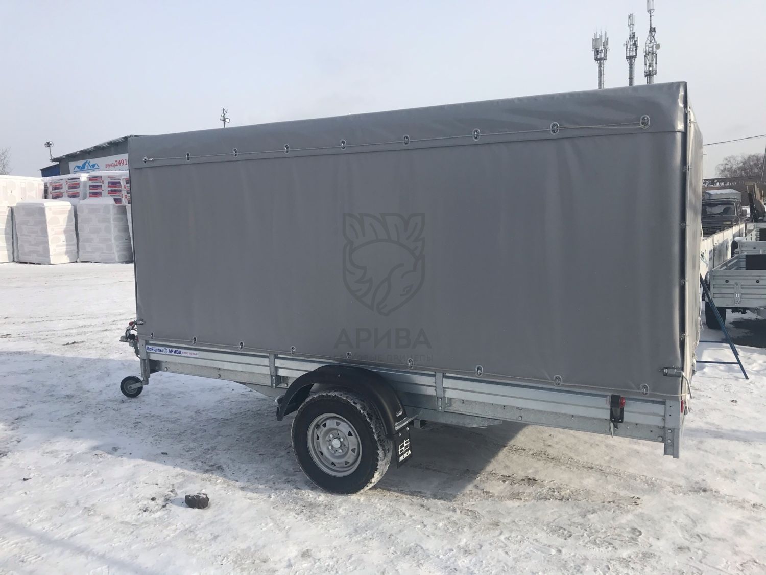 Прицеп МЗСА 817719.012 с ЕВРО тентом и верхней погрузкой