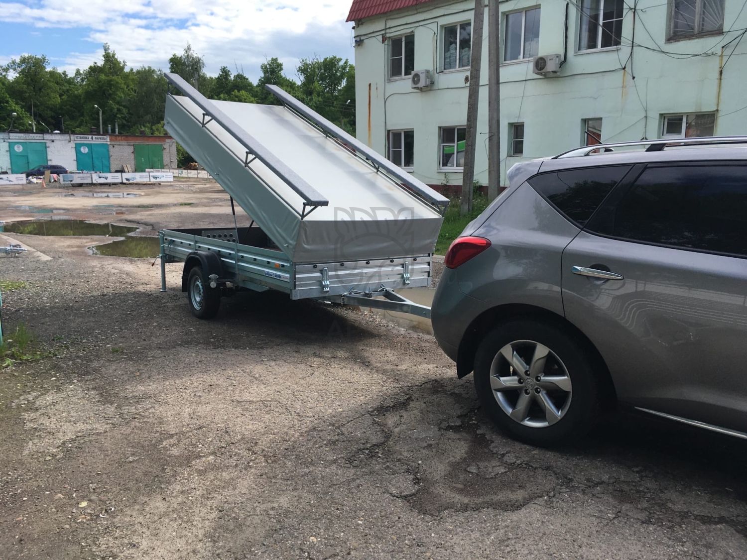 Стапель для лодки ПВХ откидной на прицеп МЗСА 817717.012