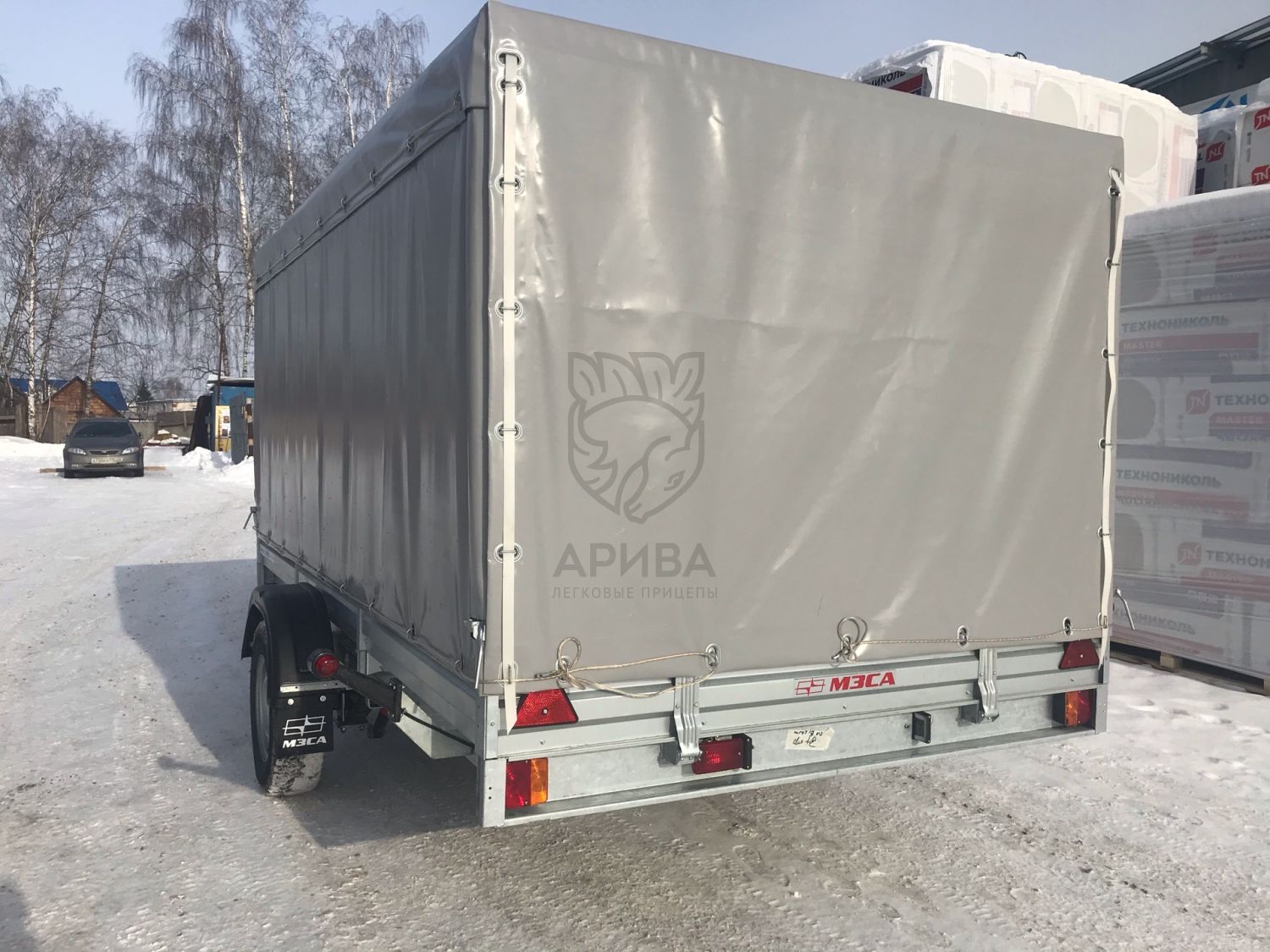 Прицеп МЗСА 817719.012 с ЕВРО тентом и верхней погрузкой