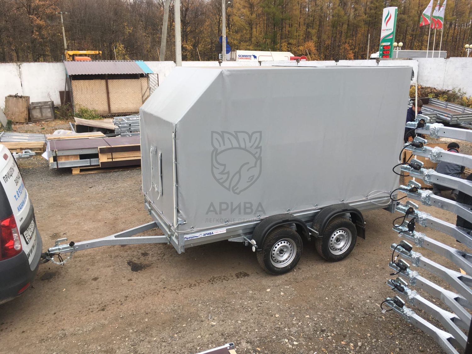 Прицеп МЗСА 817731.012 с трапом МЗСА