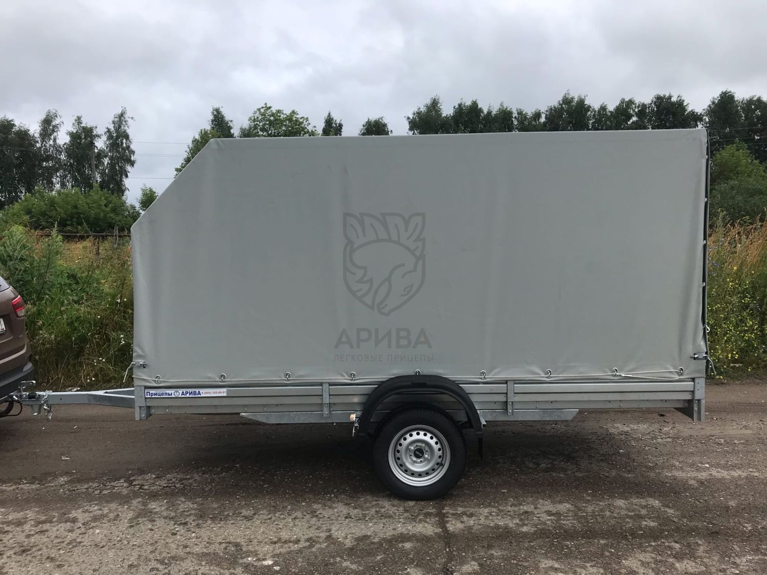 Прицеп для снегохода с ЕВРО тентом