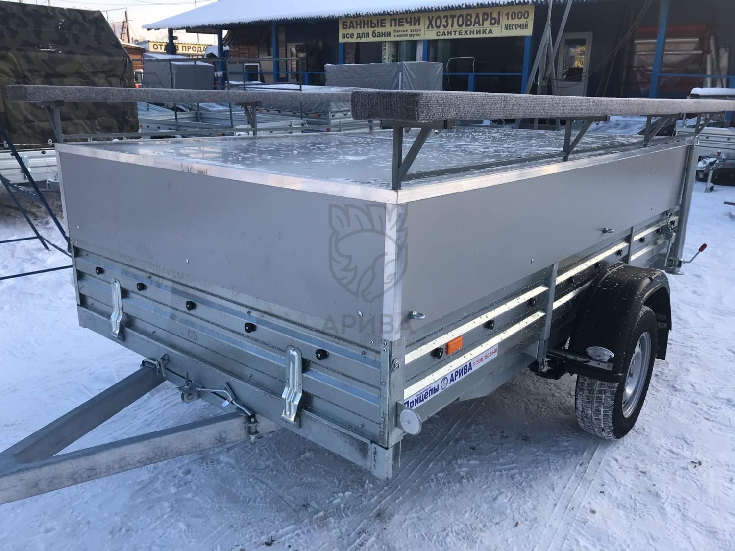 Прицеп с откидным стапелем МЗСА 817703.012
