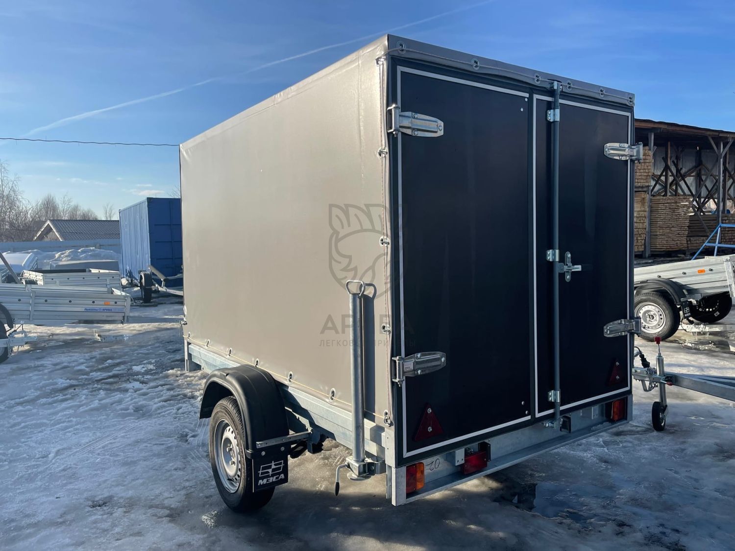 Прицеп МЗСА 817702.012 с ЕВРО тентом и воротами
