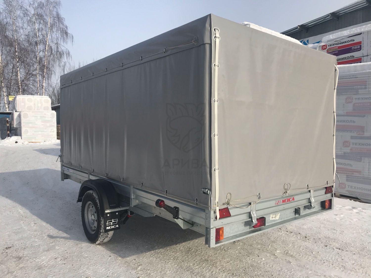 Прицеп МЗСА 817719.012 с ЕВРО тентом и верхней погрузкой