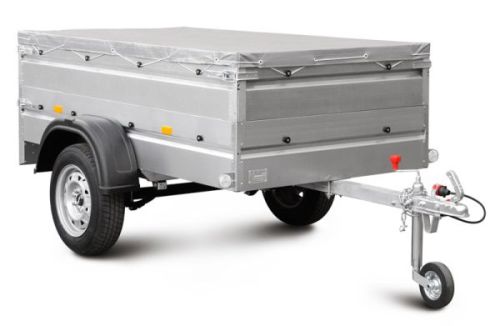 Легковой прицеп с тентом 60 см и надставными бортами МЗСА 817700.002