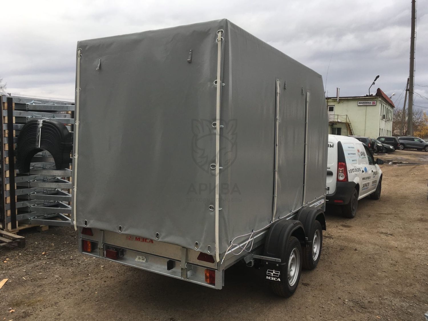 Прицеп МЗСА 817731.012 с трапом МЗСА