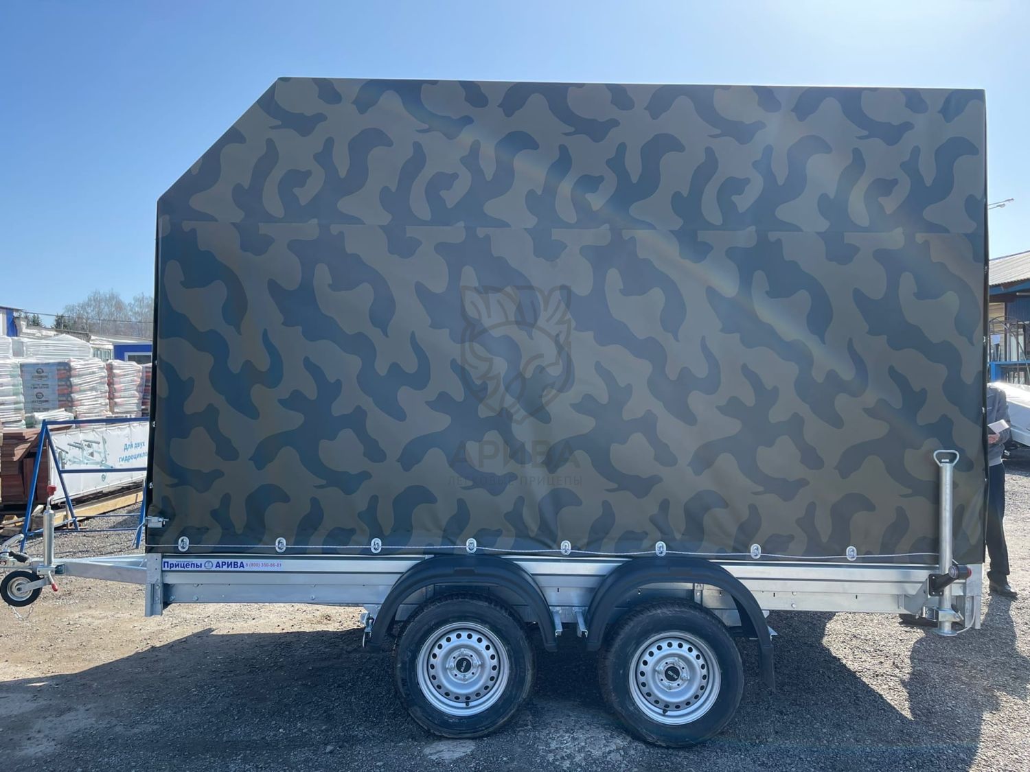 Прицеп МЗСА 817736.012 с трапом МЗСА