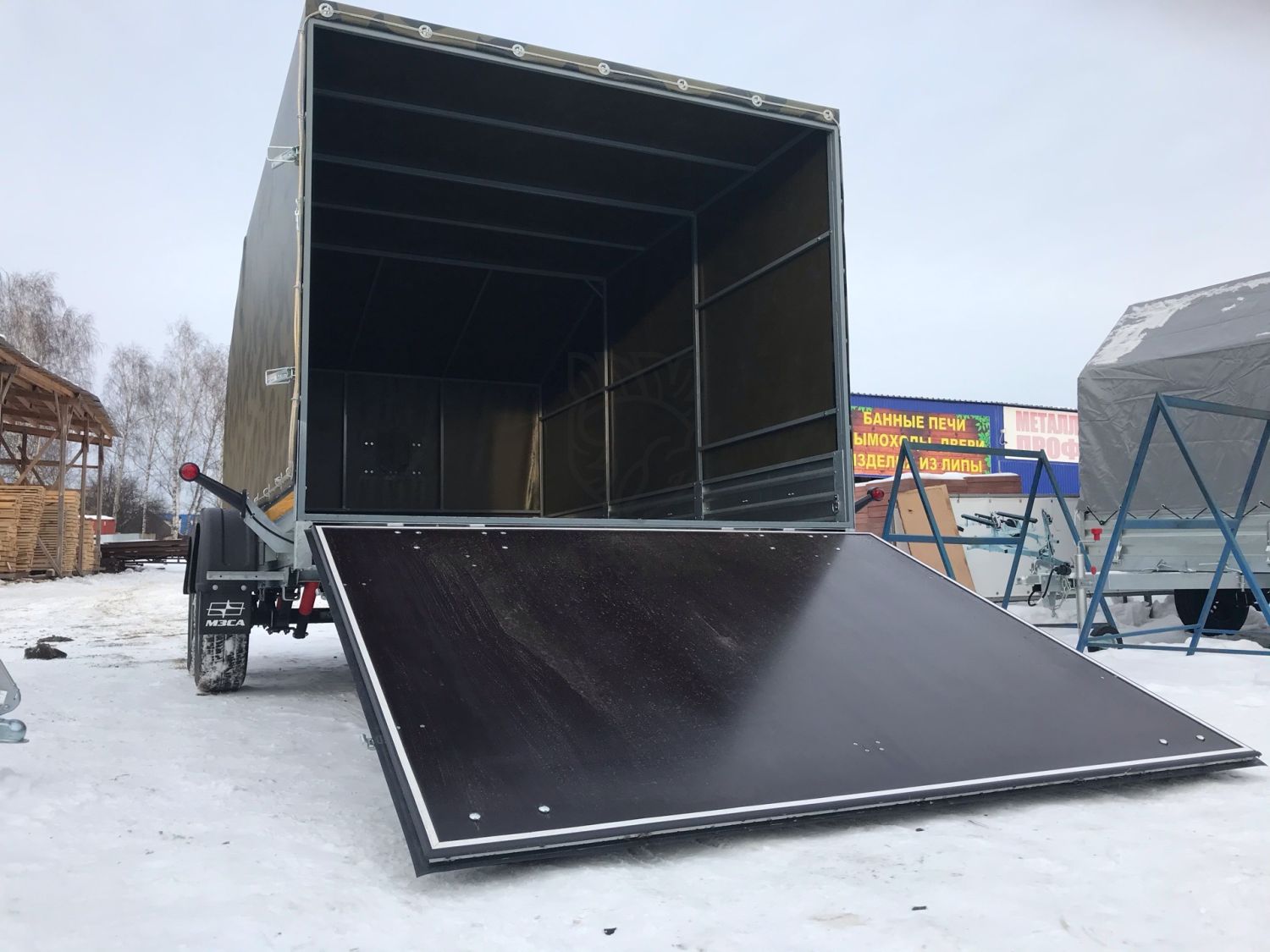 Прицеп для двух снегоходов МЗСА 817736.012