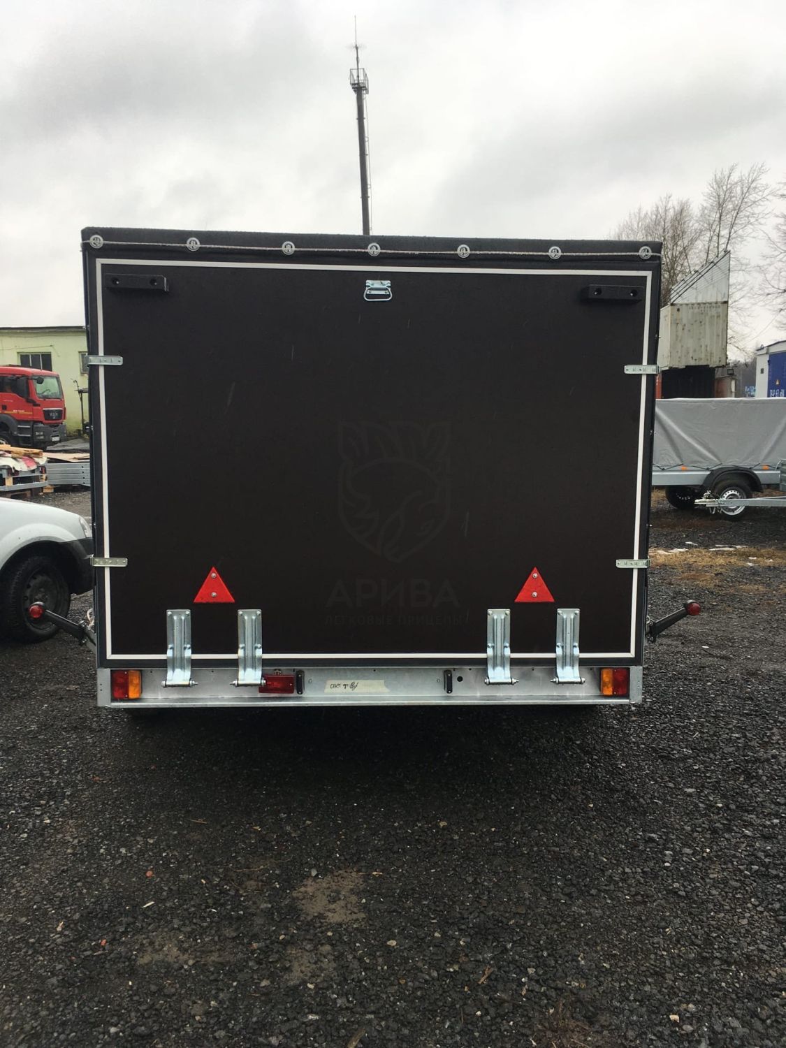 Прицеп МЗСА 817736.012 с трапом и ЕВРО тентом