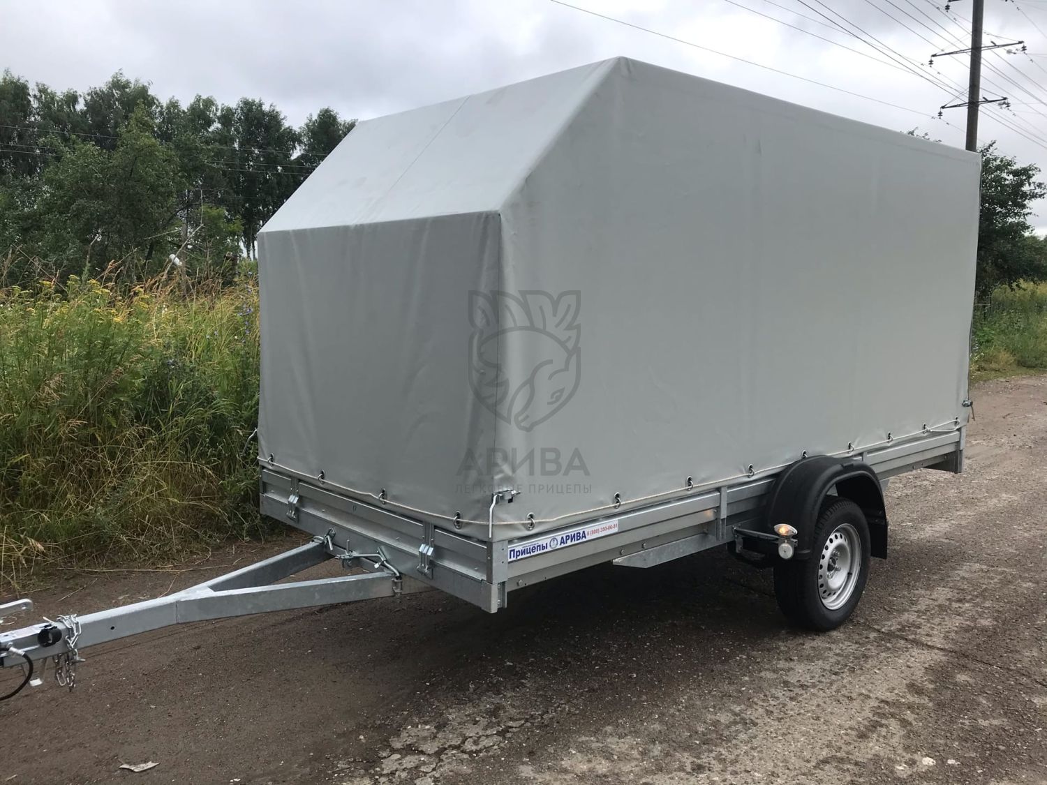 Прицеп для снегохода с ЕВРО тентом