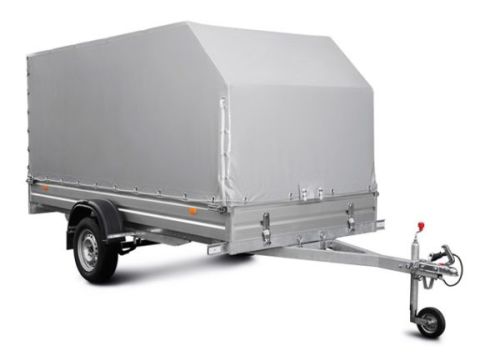 Прицеп с алюминиевыми бортами и тентом АЭРО 150 см МЗСА 817717.032 (Нужна установка скоб!!!)