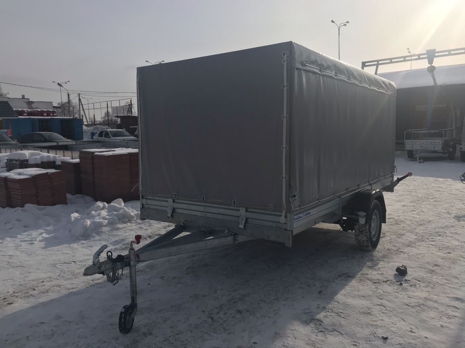 Прицеп МЗСА 817719.012 с ЕВРО тентом и верхней погрузкой