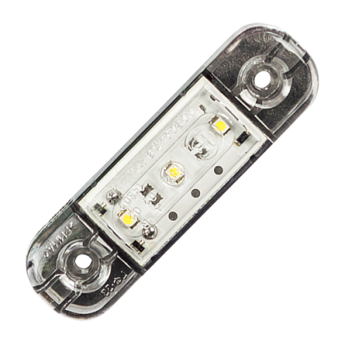 Фонарь габаритный прицепа ГФ22Б LED белый, с проводом