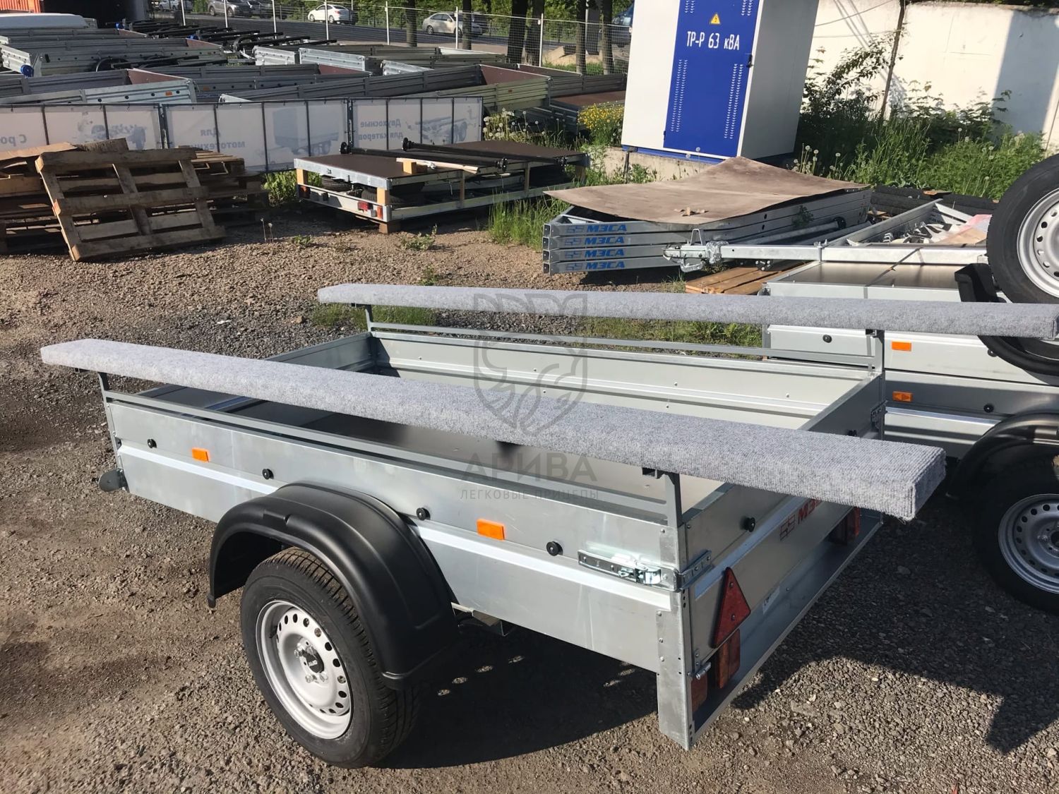 Стапель для лодки ПВХ на прицеп МЗСА 817700.002