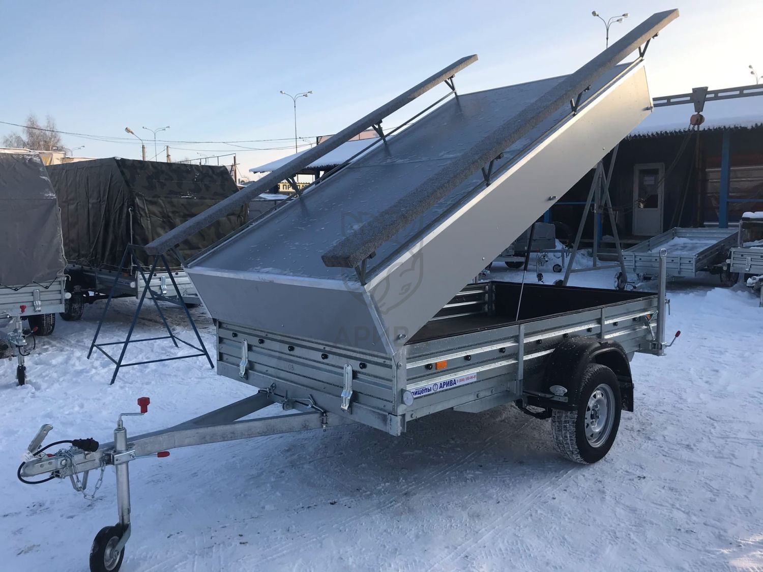 Прицеп с откидным стапелем МЗСА 817703.012