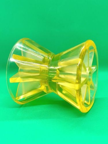 Ролик носовой прицепа L101 мм желтый, Полиуретан