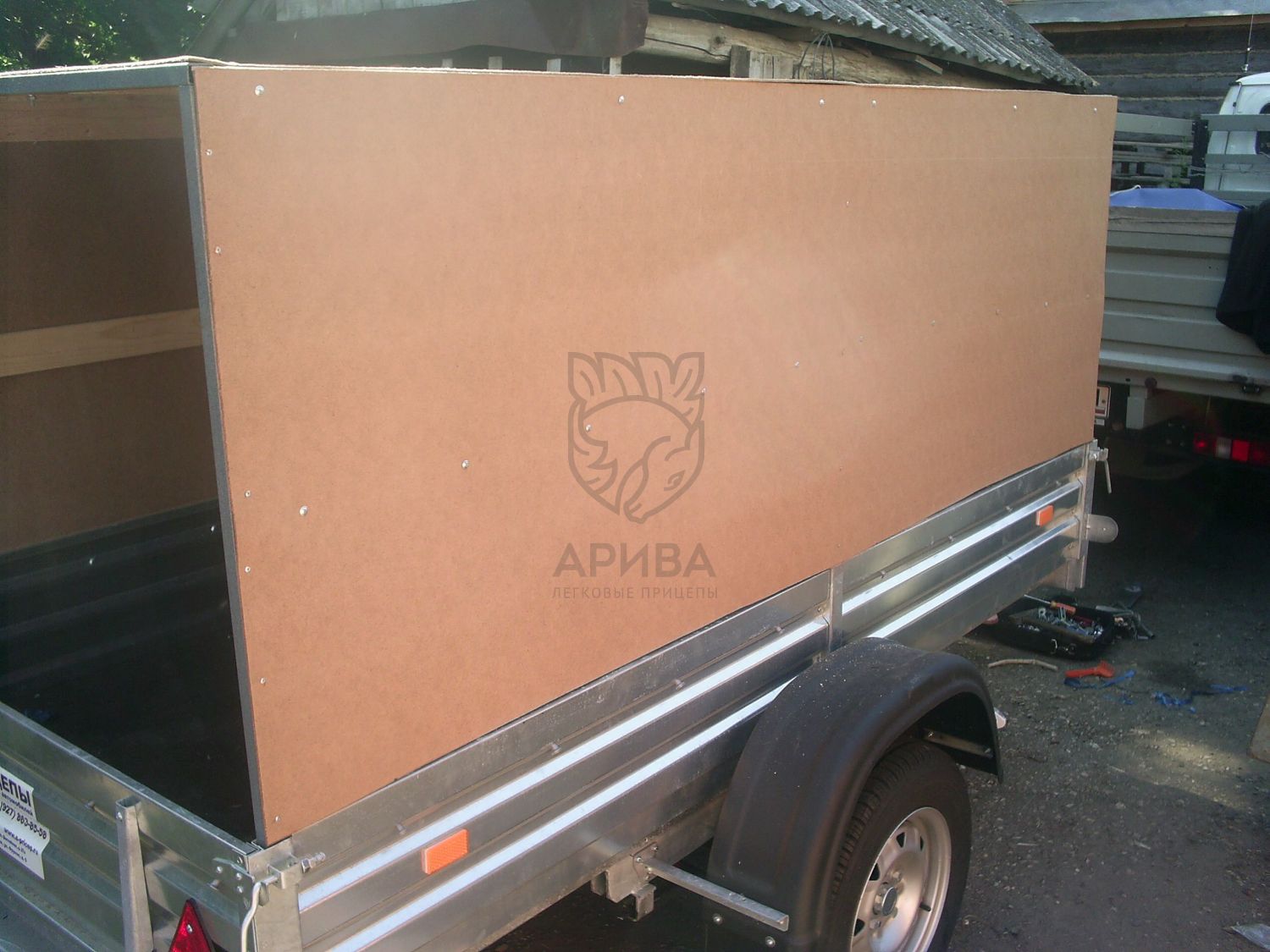 Обшитие прицепа фанерой