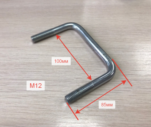 Стремянка М12 крепления стойки ложемента прицепа МЗСА 81771G, 3G