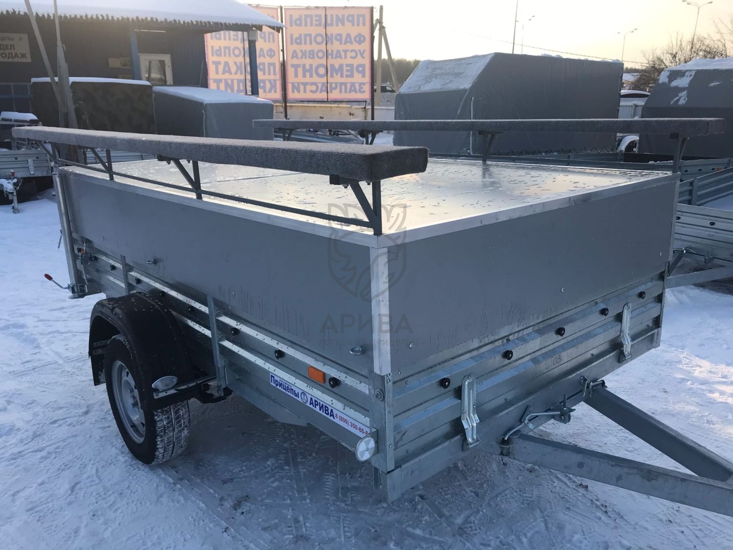 Прицеп с откидным стапелем МЗСА 817703.012
