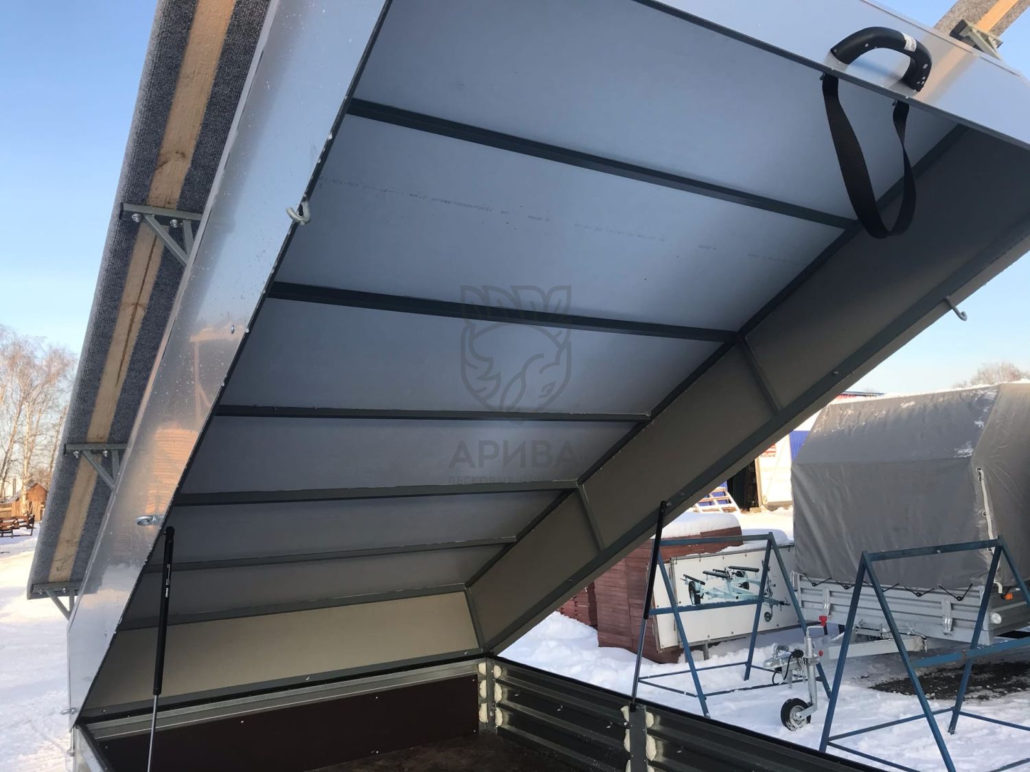 Прицеп с откидным стапелем МЗСА 817703.012