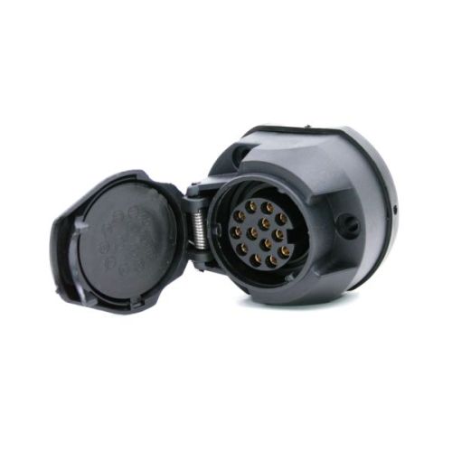 Розетка фаркопа 13 контактная пластмассовая, 12V TRAILERCOM 3008 (10)