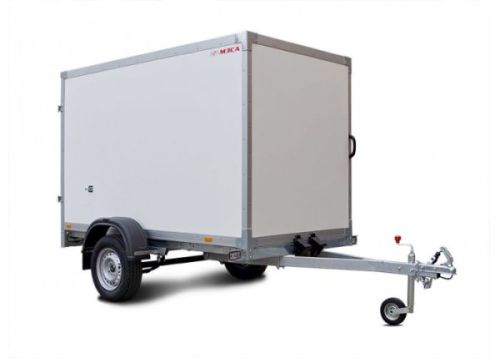 Легковой прицеп фургон МЗСА 817772.001, Одноосный 2,45м с распашными воротами