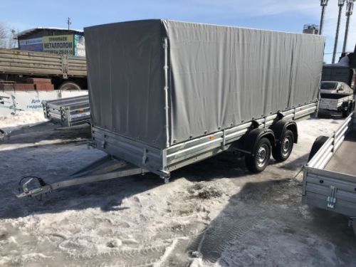 Двухосный прицеп с тентом 150 см МЗСА 817735.022 (Нужна установка скоб!!!)