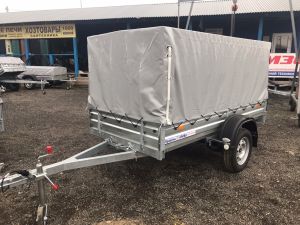 Автомобильный прицеп с тентом 110 см МЗСА 817701.022 Длина 2,45м Автомобильный прицеп с тентом 110 см МЗСА 817701.022 Длина 2,45м
